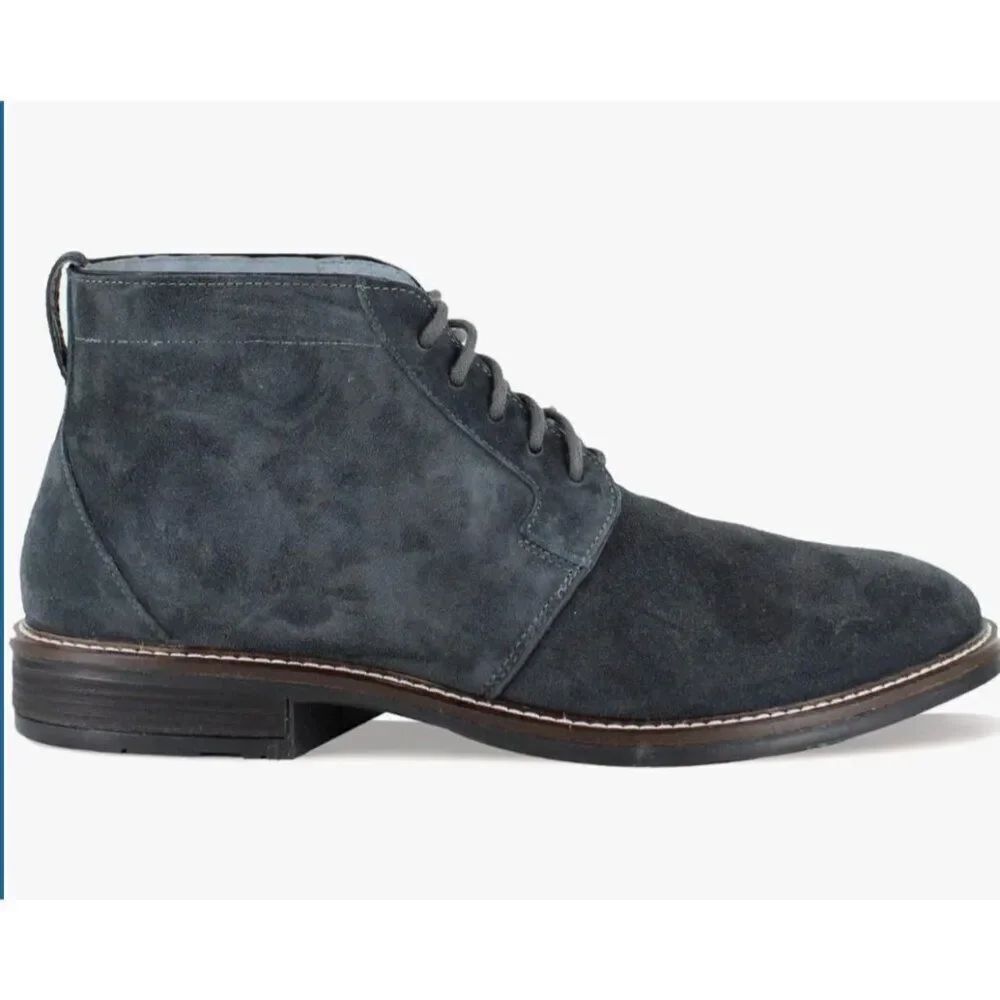 Naot Mens Boots EU 42 US 9 9.5 Charcoal Suede Commander Chukka Lace New display